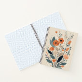 Abstrakt Boho Floral Notizblock (Innenseite)