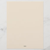 Abstrakt Boho Floral Raw Sienna und Lachs Briefbogen (Rückseite)