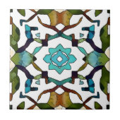 Abstrakt-Boho-geometrisches Design 304 Fliese (Vorderseite)