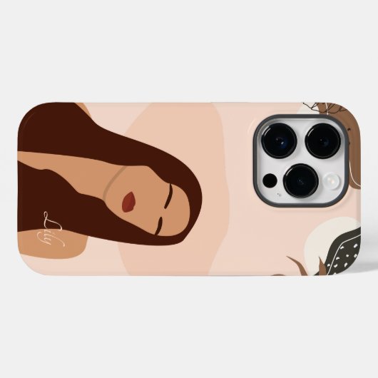 Abstrakt Boho Illustration , Boho Chic Case- Case-Mate iPhone Hülle (Rückseite (Horizontal))