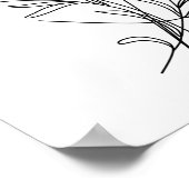 Abstrakt Boho Illustration Poster (Ecke)