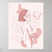Abstrakt Boho Illustration Poster (Vorne)