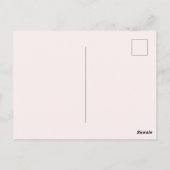 Abstrakt Boho Illustration Postkarte (Rückseite)