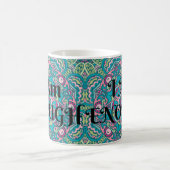 Abstrakt Boho Mandala Ich bin genug Bestätigung Kaffeetasse (Mittel)