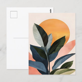 Abstrakt Boho Moderne Clip Art Printable Bundle - Postkarte