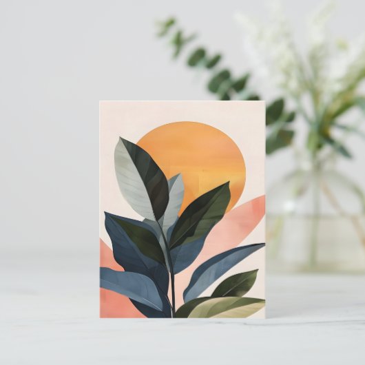 Abstrakt Boho Moderne Clip Art Printable Bundle - Postkarte (Stehend Vorderseite)