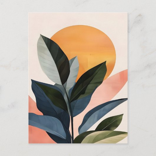 Abstrakt Boho Moderne Clip Art Printable Bundle - Postkarte (Vorderseite)