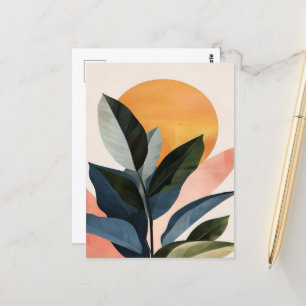 Abstrakt Boho Moderne Clip Art Printable Bundle - Postkarte