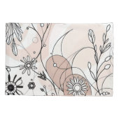 Abstrakt Boho Moderner Minimalistischer Stil Kissenbezug (Rückseite)