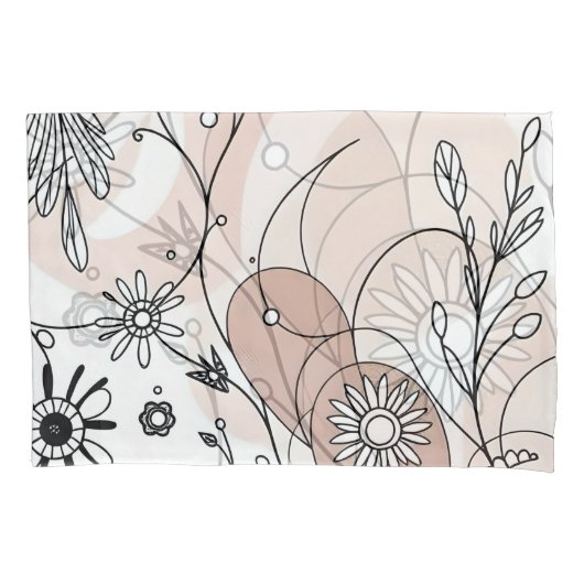 Abstrakt Boho Moderner Minimalistischer Stil Kissenbezug (Vorderseite)