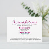 Abstrakt Boho Pink Aquarellkarte Begleitkarte (Stehend Vorderseite)