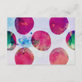 Abstrakt Boho Pink Aquarellkarte Begleitkarte (Rückseite)