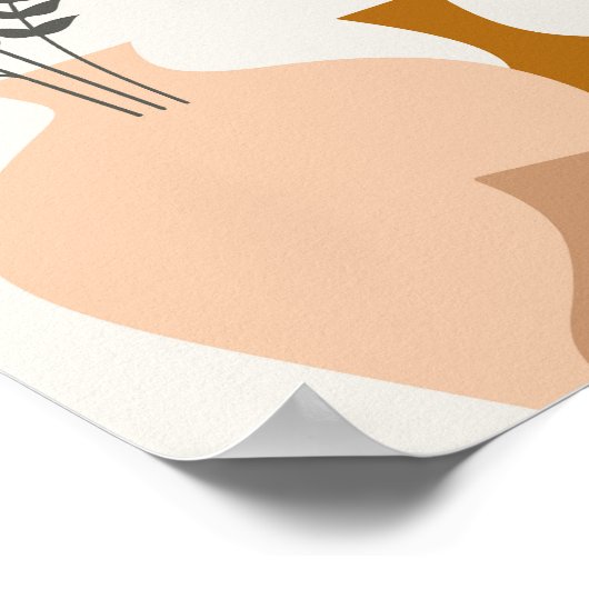 Abstrakt Boho Poster (Ecke)