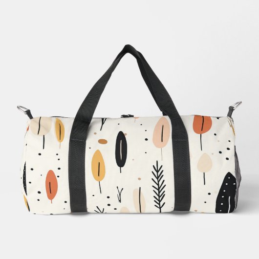 Abstrakt Boho Retro Trendy Collection Duffle Bag (Vorderseite)