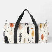 Abstrakt Boho Retro Trendy Collection Duffle Bag (Rückseite)