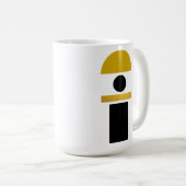 Abstrakt Boho Shapes modern Kaffeetasse (VorderseiteRechts)