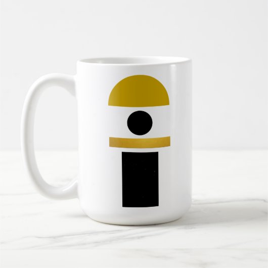 Abstrakt Boho Shapes modern Kaffeetasse (Links)