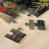 Abstrakt Boho Spuk House Floral Collage Puzzle (Seite)