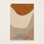 Abstrakt Boho Terracotta Sand Juwelierring (Rückseite)