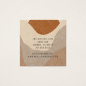 Abstrakt Boho Terracotta Sand Juwelierring (Rückseite)