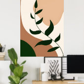 Abstrakt Boho und Moderne Clip Art Printable 2026 Poster (Heimbüro)