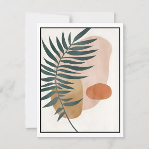Abstrakt Boho und Moderne Clip Art Printable 2026 Postkarte