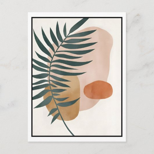 Abstrakt Boho und Moderne Clip Art Printable 2026 Postkarte (Vorderseite)