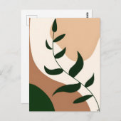 Abstrakt Boho und Moderne Clip Art Printable 2026 Postkarte (Vorne/Hinten)