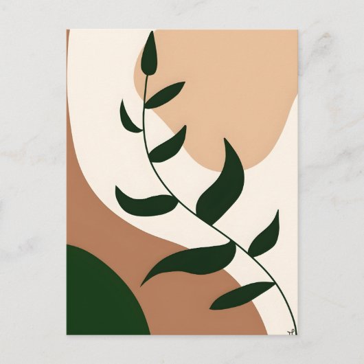 Abstrakt Boho und Moderne Clip Art Printable 2026 Postkarte (Vorderseite)