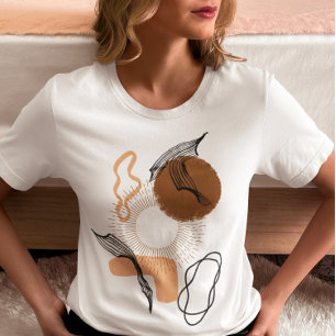 Abstrakt Boho Women Illustration , bohemianischer  T-Shirt