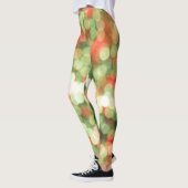Abstrakt Bokeh: Bunte Hintergrundmagie Leggings (Links)