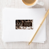 Abstrakt Bokeh Chocolate Adressaufkleber (Insitu)