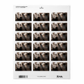 Abstrakt Bokeh Style Adressaufkleber (Vorne)