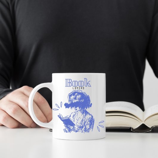 Abstrakt Book Lovers Mug Kaffeetasse
