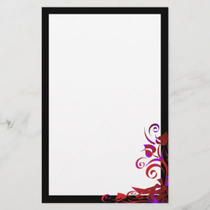 Abstrakt Bouquet Goth Stationery Briefpapier