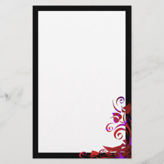 Abstrakt Bouquet Goth Stationery Briefpapier