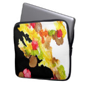 "Abstrakt Bouquet" Wasserfeste Notebookhülle Laptopschutzhülle (Vorderseite Links)