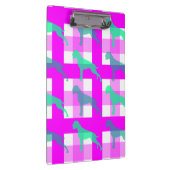 Abstrakt Boxer Vibes - Green & Pink Edition Klemmbrett (Rechts)