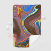 abstrakt braun golfhandtuch (Insitu)