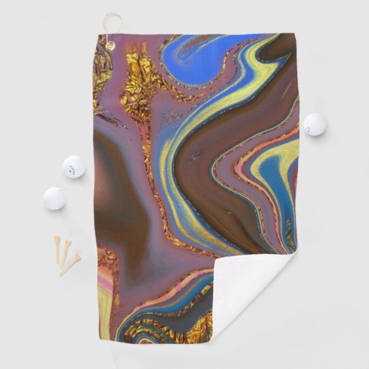 abstrakt braun golfhandtuch (Insitu)