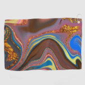 abstrakt braun golfhandtuch (Horizontal)