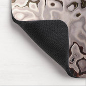 Abstrakt-braun, grau, weißes Mousepad (Ecke)