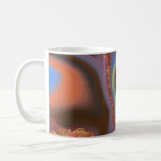 abstrakt braun kaffeetasse (Links)