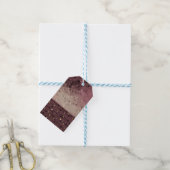 Abstrakt, braun, rosa, rosa, rosa geschenkanhänger (Mit Garn)