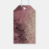 Abstrakt, braun, rosa, rosa, rosa geschenkanhänger (Rückseite)