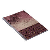 Abstrakt, braun, rosa, rosa, rosa notizblock (Rechte Seite)