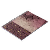 Abstrakt, braun, rosa, rosa, rosa notizblock (Linke Seite)