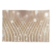 Abstrakt braun, Waves Stars Hintergrund. Kissenbezug (Rückseite)