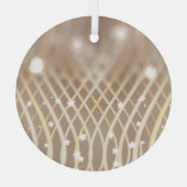 Abstrakt braun, Waves Stars Hintergrund. Ornament Aus Glas (Rückseite)