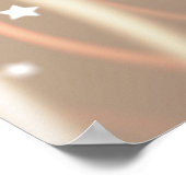 Abstrakt braun, Waves Stars Hintergrund. Poster (Ecke)